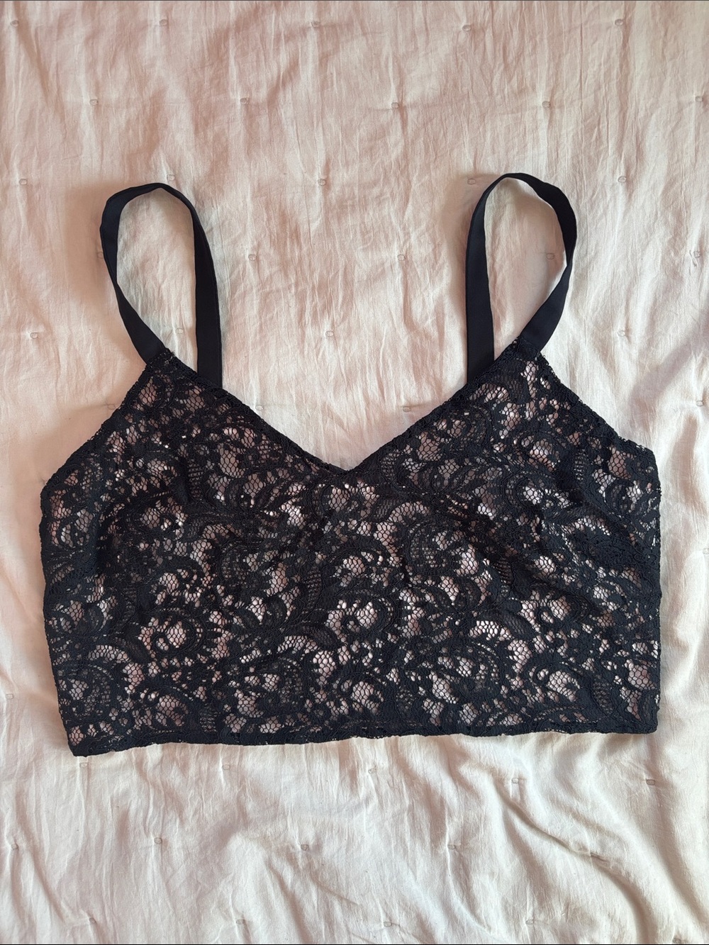 Express Black Lace Top